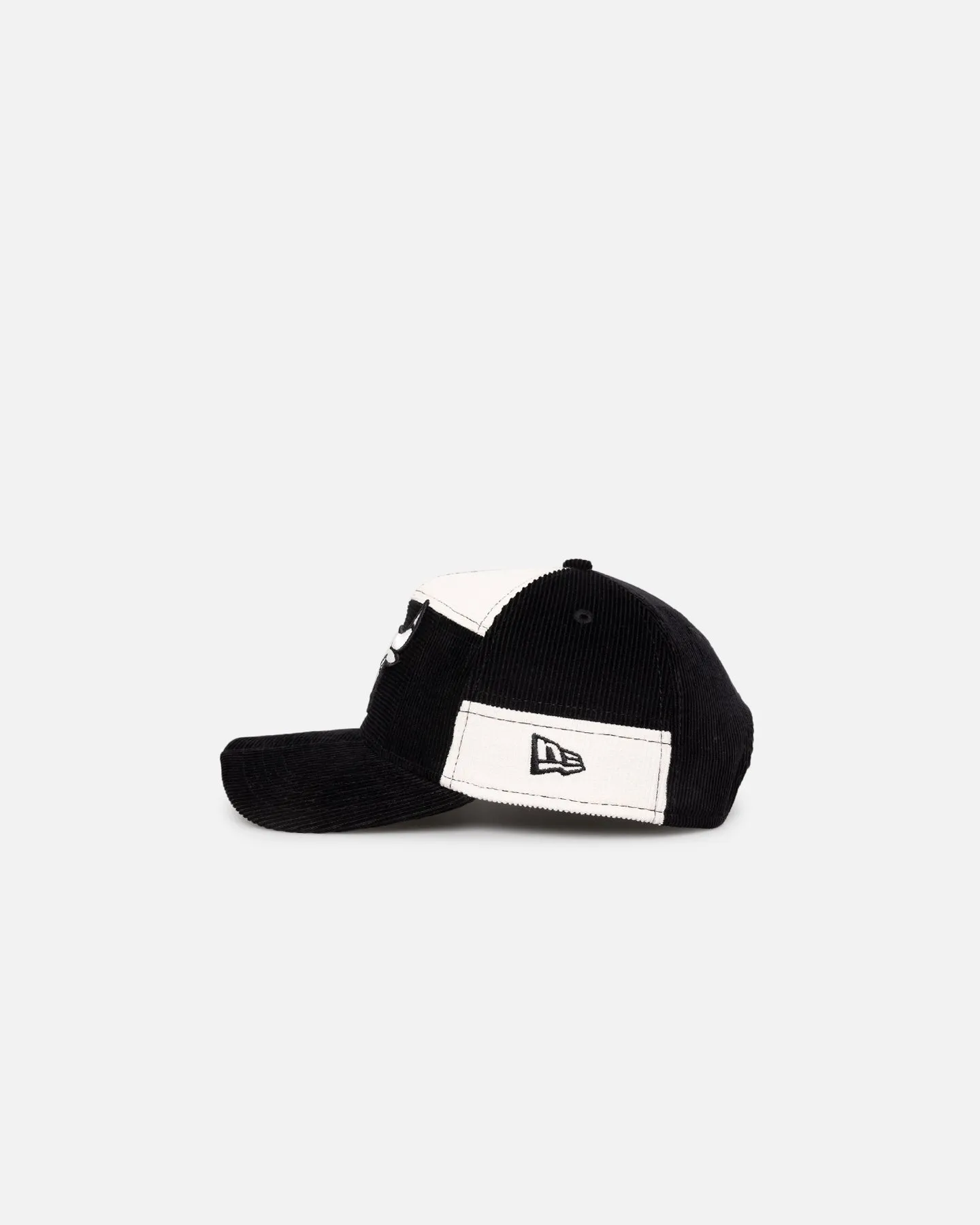 New Era Chicago Bulls 'Patchwork Corduroy' 9FORTY A-Frame Snapback Black/Cream