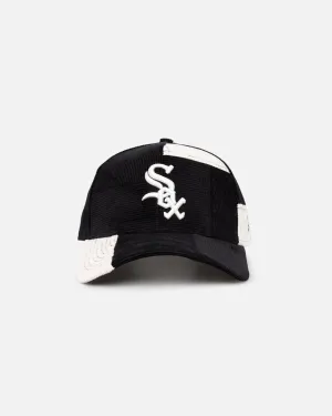 New Era Chicago White Sox 'Patchwork Corduroy' 9FORTY A-Frame Snapback Black/Cream