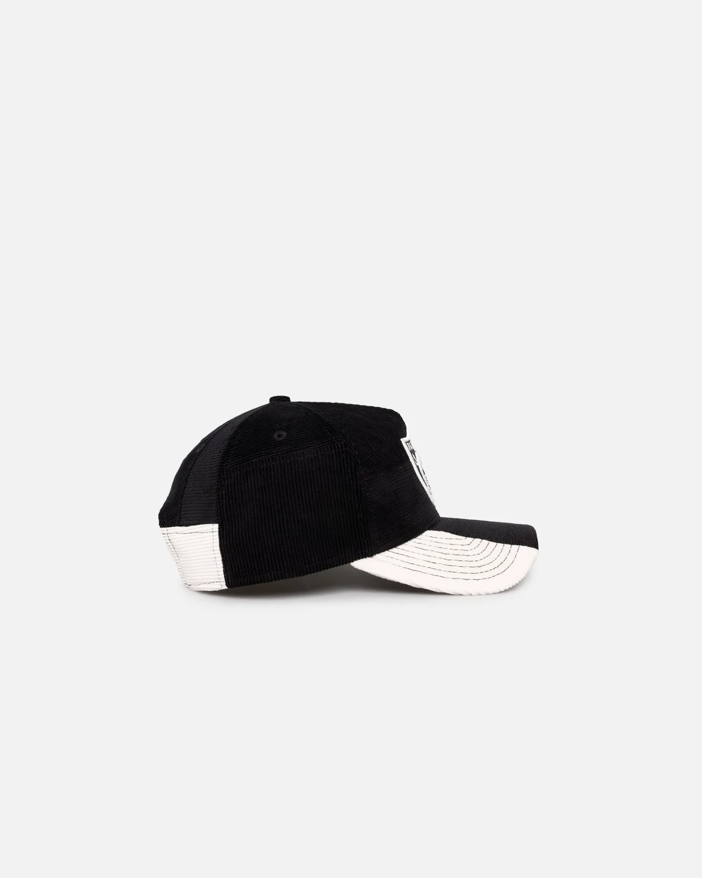 New Era Las Vegas Raiders 'Patchwork Corduroy' 9FORTY A-Frame Snapback Black/Cream
