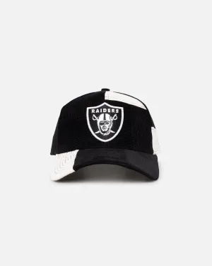 New Era Las Vegas Raiders 'Patchwork Corduroy' 9FORTY A-Frame Snapback Black/Cream