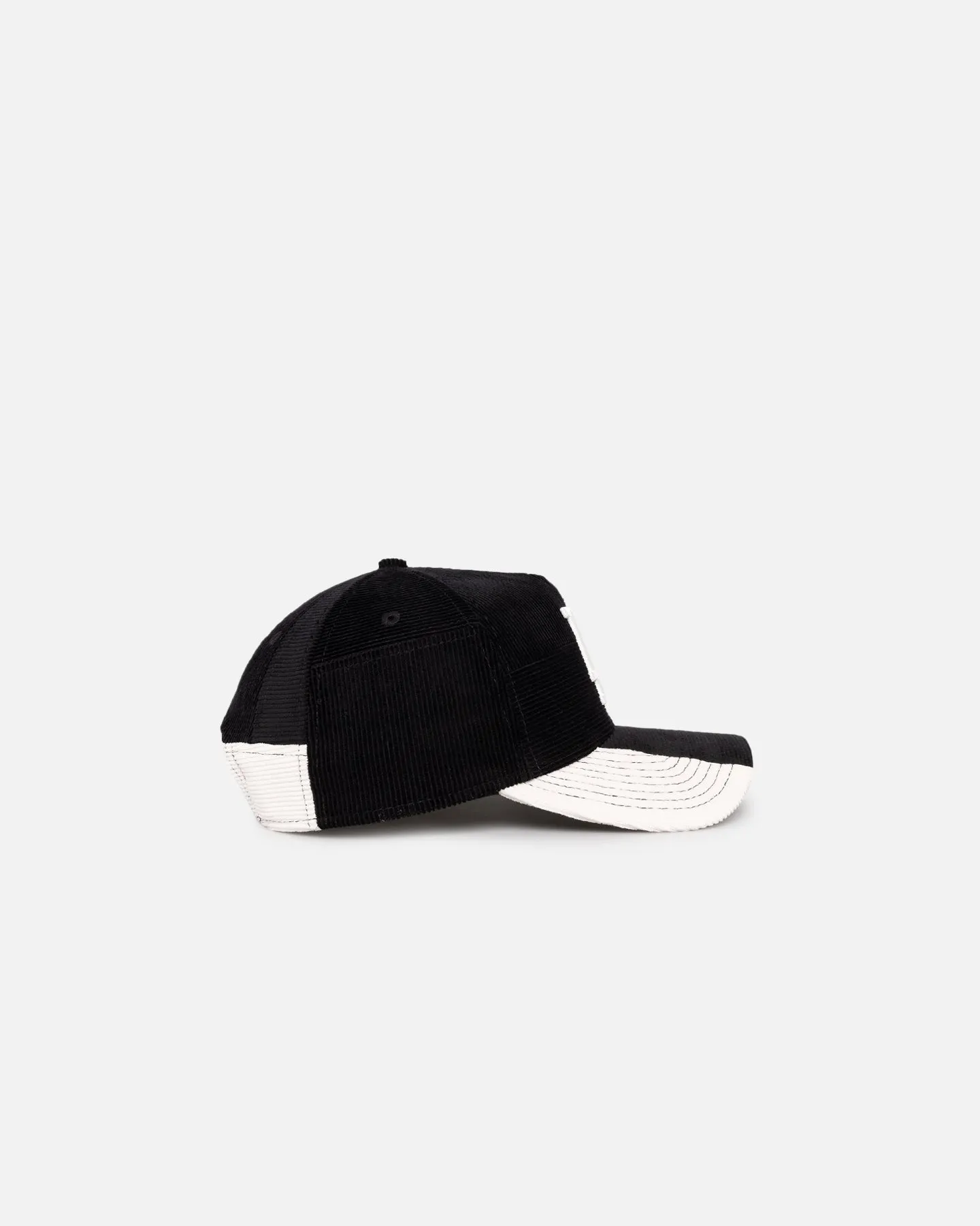 New Era Los Angeles Dodgers 'Patchwork Corduroy' 9FORTY A-Frame Snapback Black/Cream
