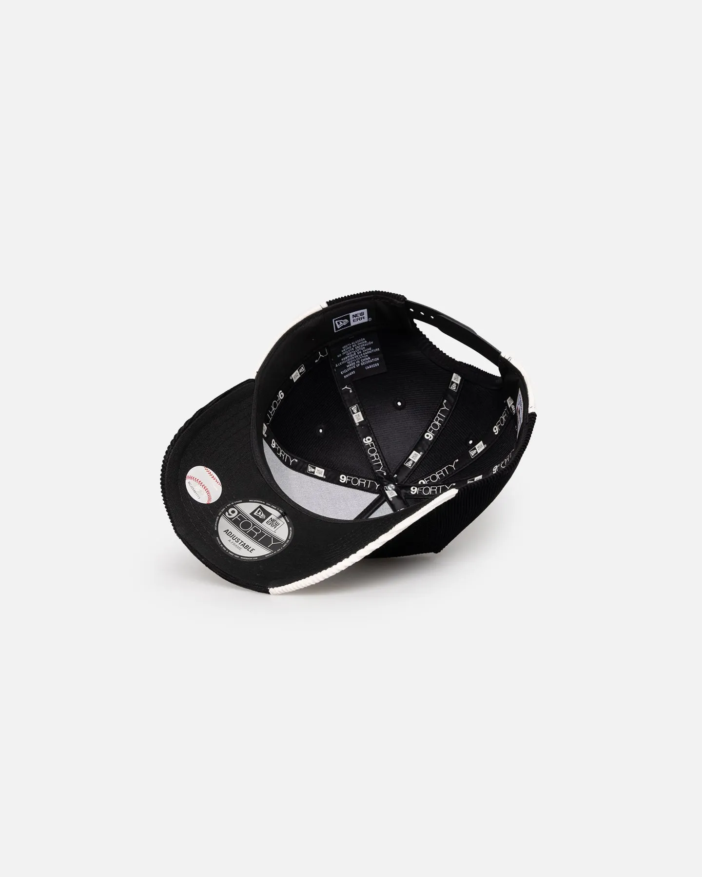 New Era Los Angeles Dodgers 'Patchwork Corduroy' 9FORTY A-Frame Snapback Black/Cream