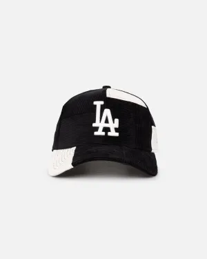 New Era Los Angeles Dodgers 'Patchwork Corduroy' 9FORTY A-Frame Snapback Black/Cream