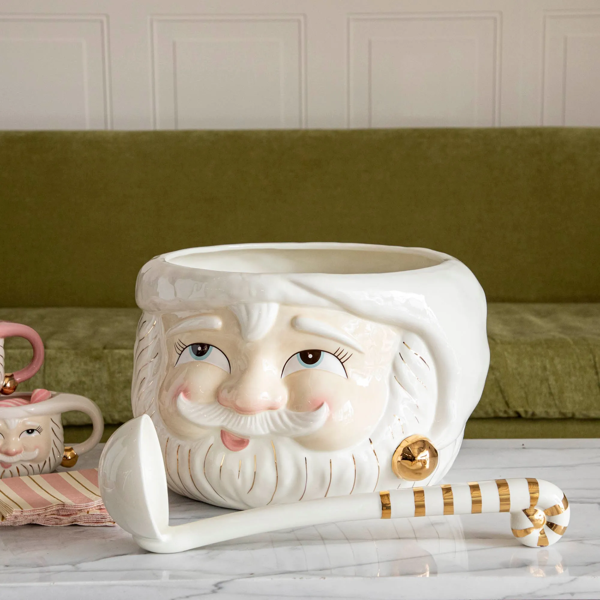 Papa Noel Punch Bowl with Ladle