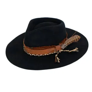Peter Grimm Bandolero - Wide Brim Wool Felt Cowboy Hat