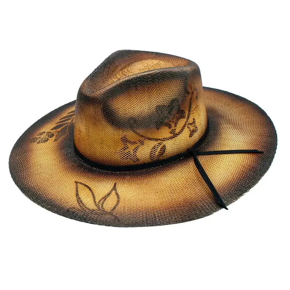 Peter Grimm Pueblo - Wide Brim Straw Cowgirl Hat