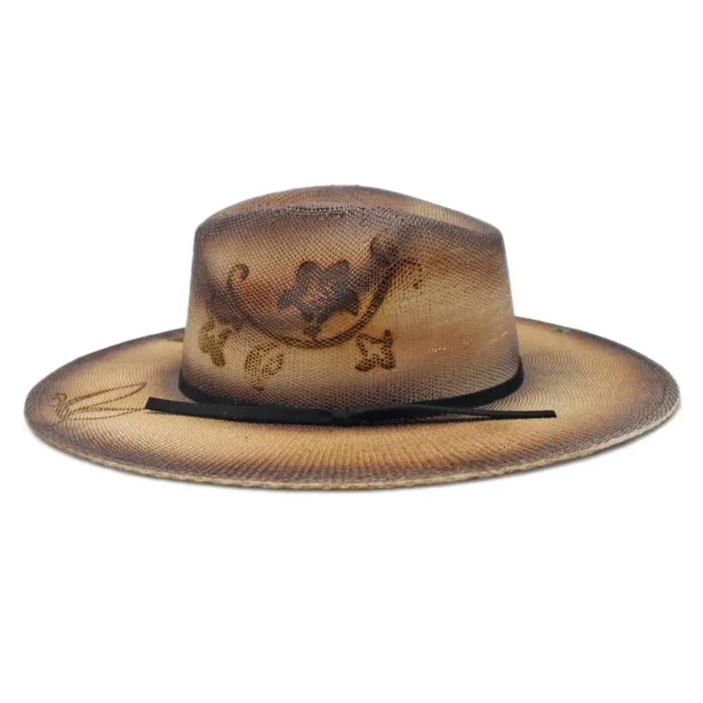 Peter Grimm Pueblo - Wide Brim Straw Cowgirl Hat