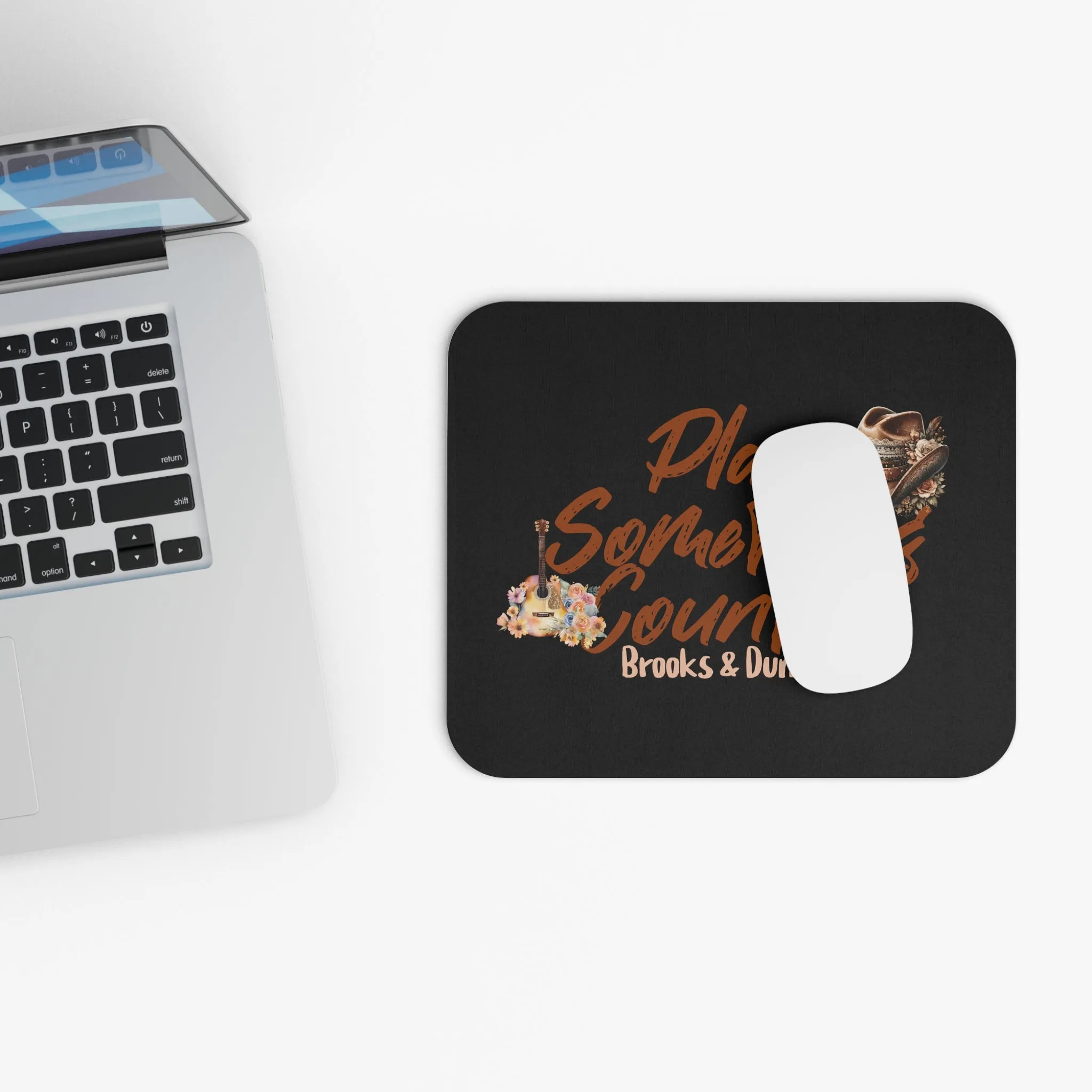 Play something country song lyric inspired Mouse Pad, Country Music mouse pad
