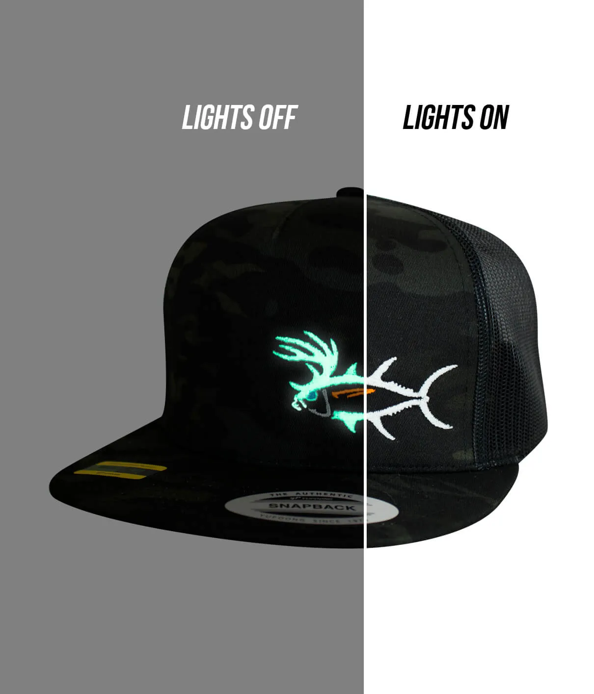 "Buck-Eye LP" Evening Glow Unisex Snapback Trucker Hat