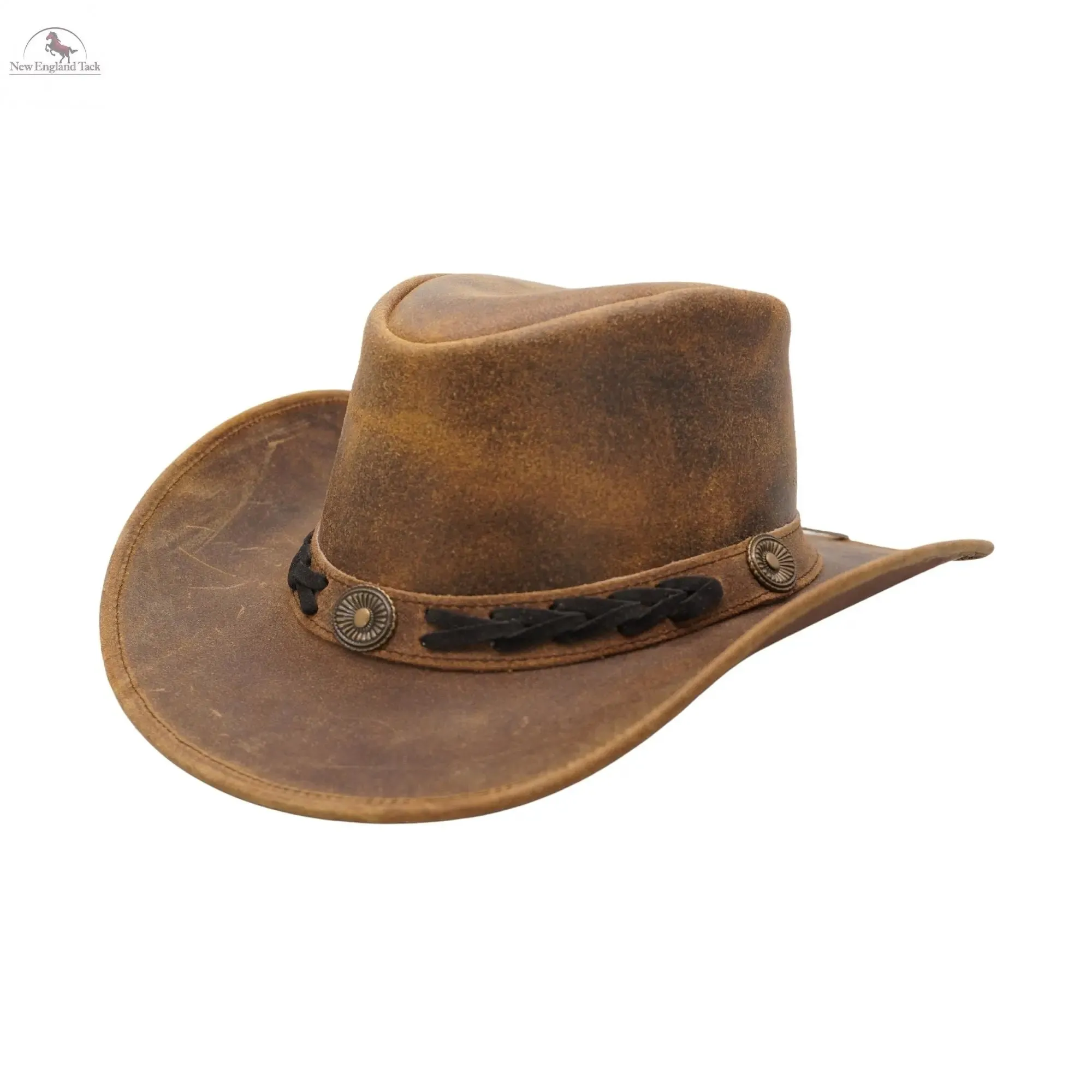 RESISTANCE Premium Australian Style Leather Cowboy Hat | Shapeable Outback Hat for Men and Women