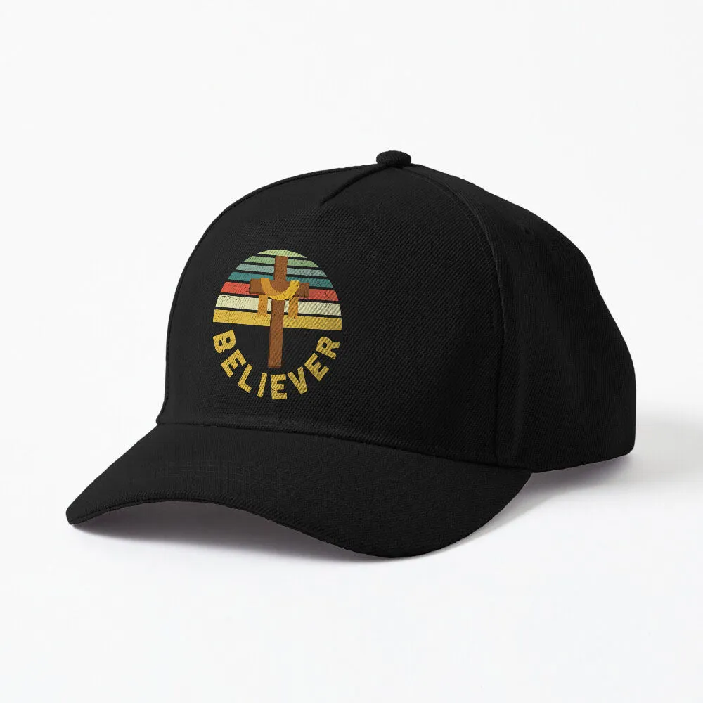 Retro Believer Cross Jesus My Lord Savior Christian Faith Cap