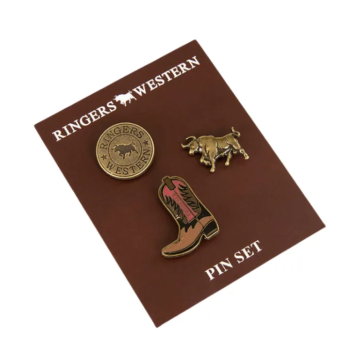 Ringers Western Ambrose Pin Set - Antique Gold
