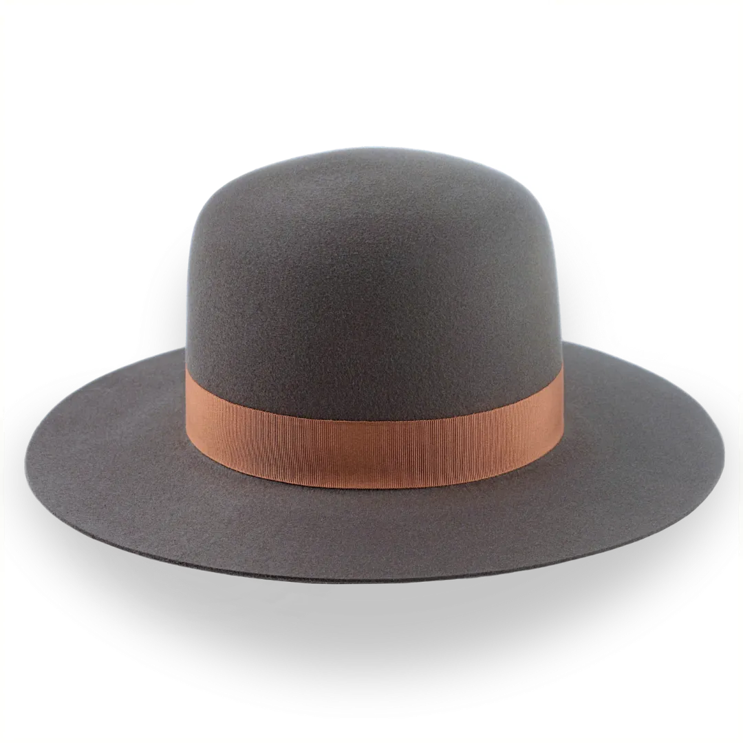 Round Crown Western Style Hat in Fur Felt | The Caribou