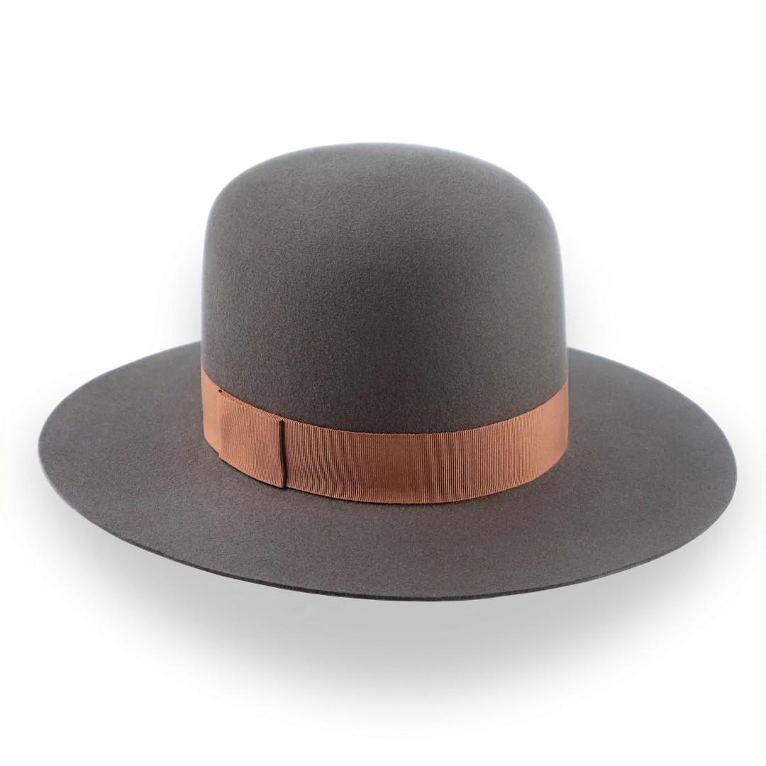 Round Crown Western Style Hat in Fur Felt | The Caribou