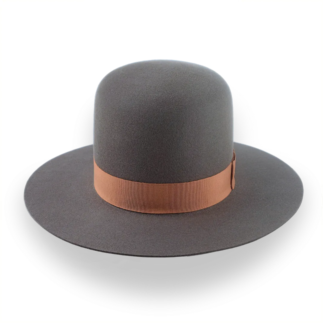 Round Crown Western Style Hat in Fur Felt | The Caribou