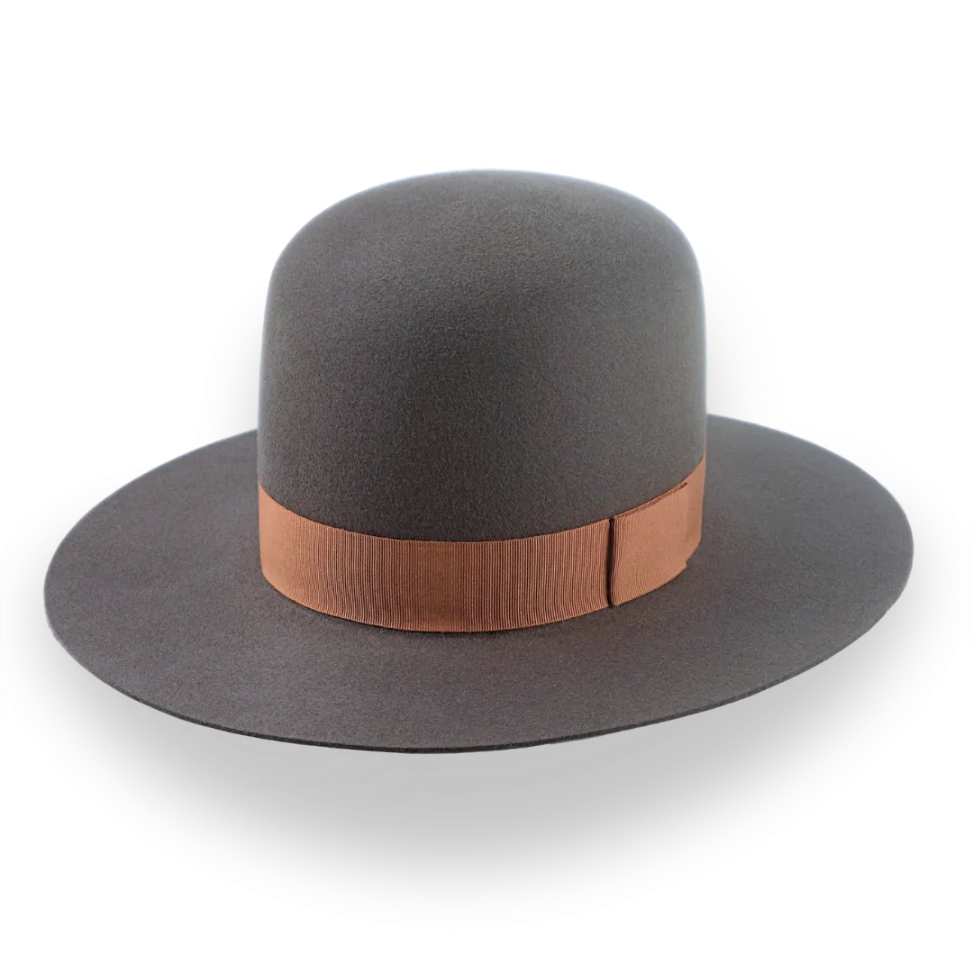 Round Crown Western Style Hat in Fur Felt | The Caribou