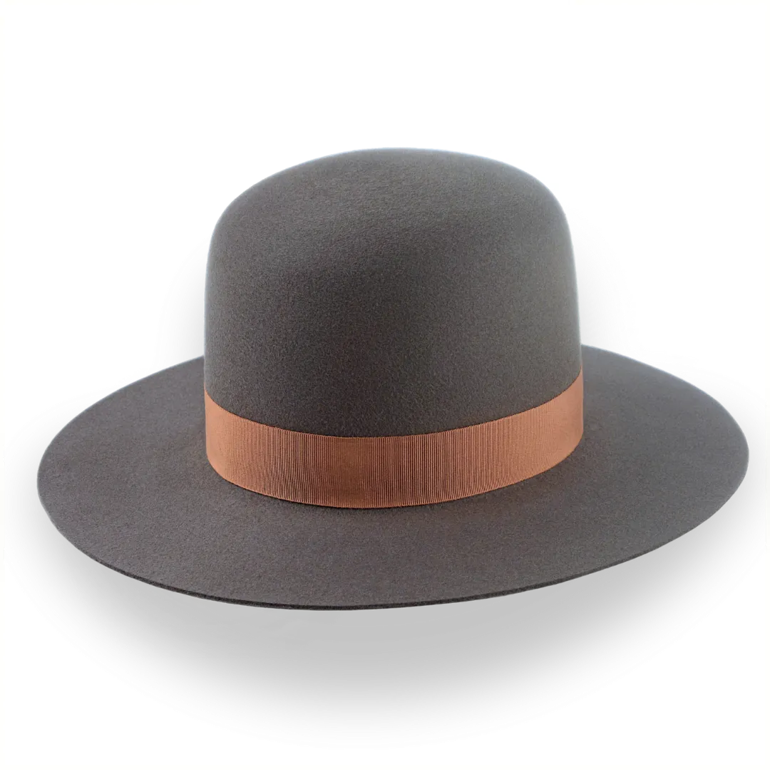 Round Crown Western Style Hat in Fur Felt | The Caribou