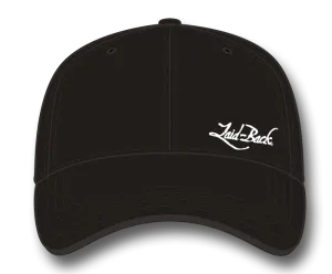 Simple Laid-Back Embroidered Flex Hat-Black