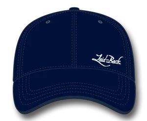 Simple Laid-Back Embroidered Flex Hat-Navy