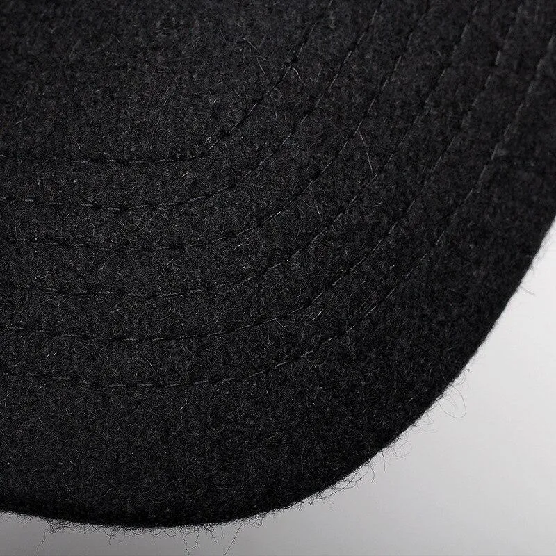 Solid Wool Baseball Cap