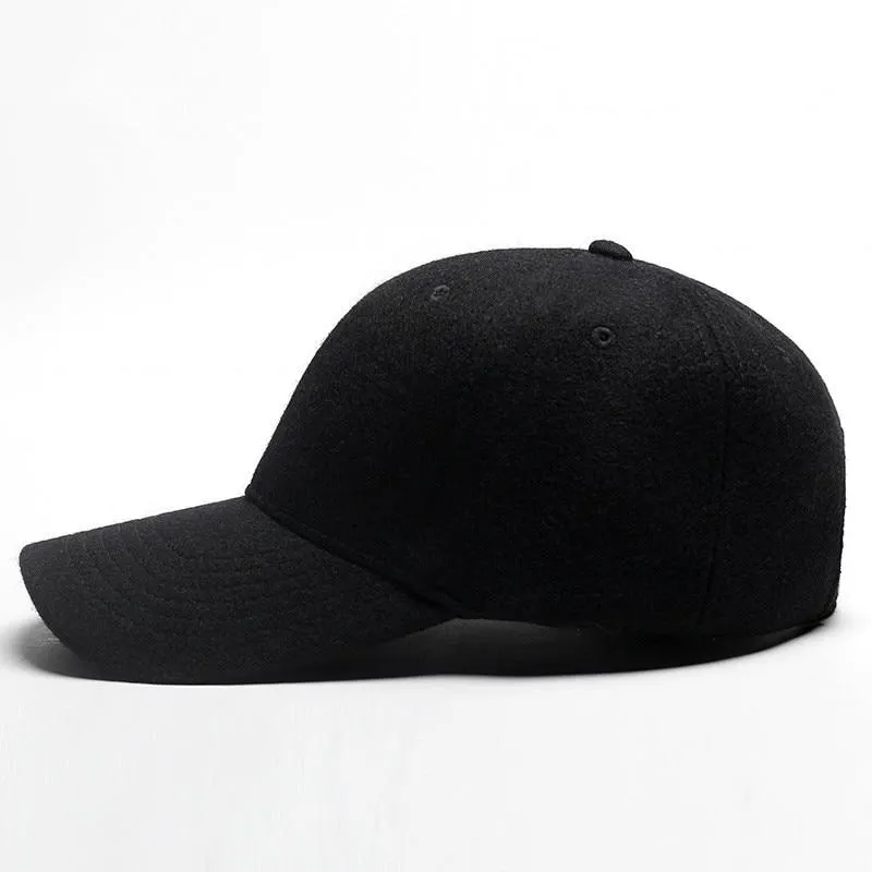 Solid Wool Baseball Cap