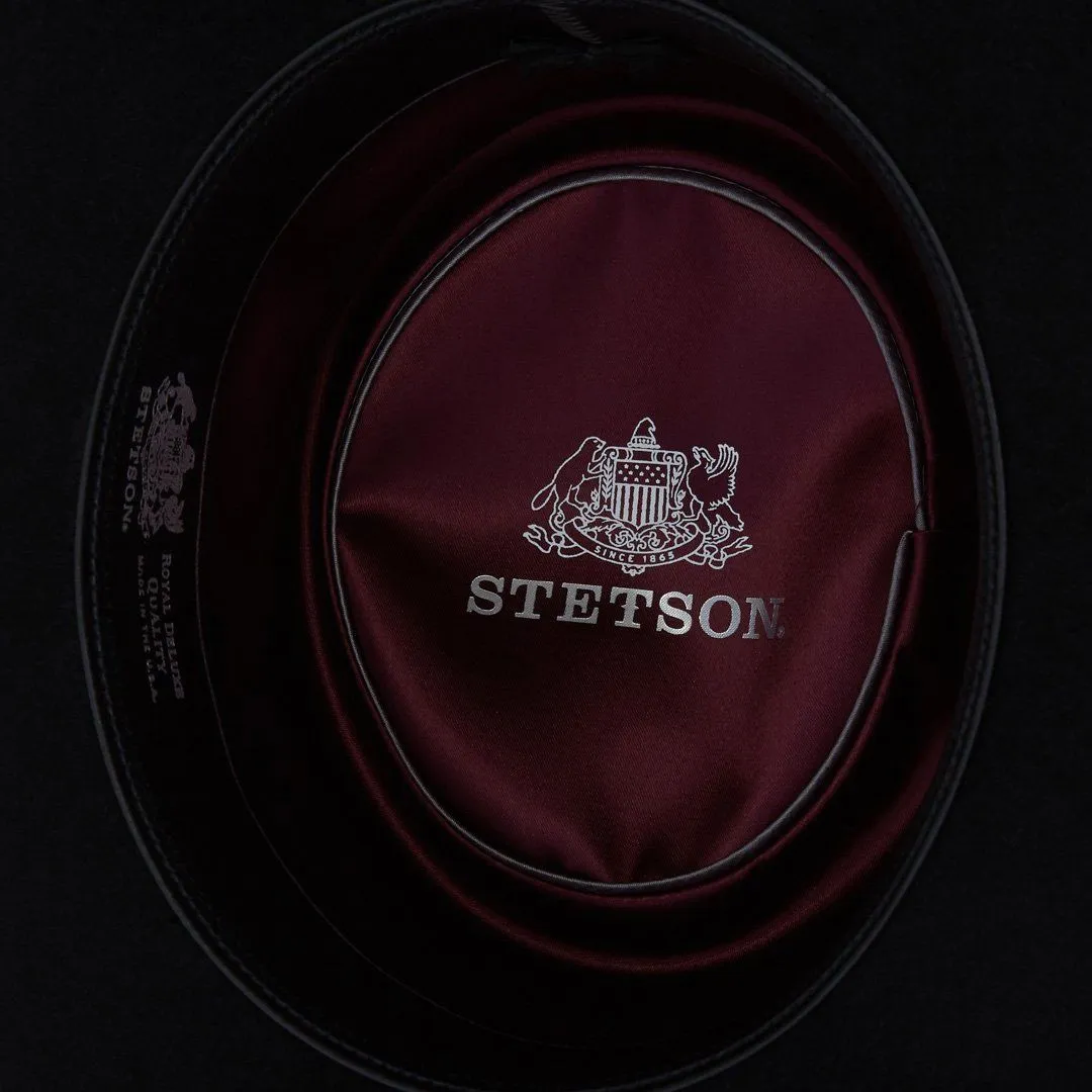 Stetson "Black Kings Row" Raspberry Band Hat