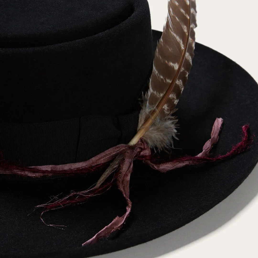 Stetson "Black Kings Row" Raspberry Band Hat