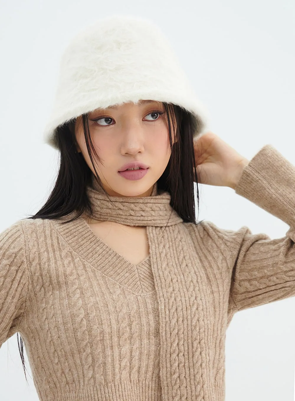Textured Bucket Hat IN317