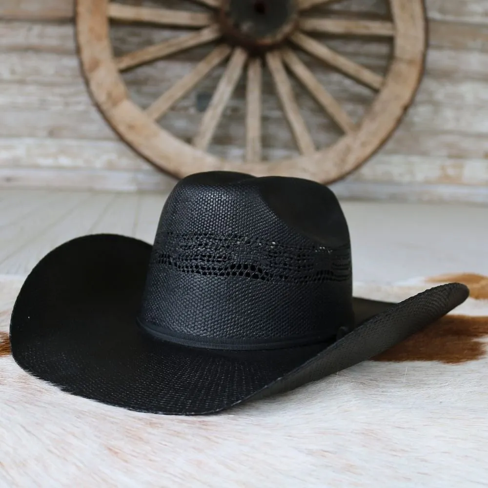 Twister Youth Black Straw Cowboy Hat