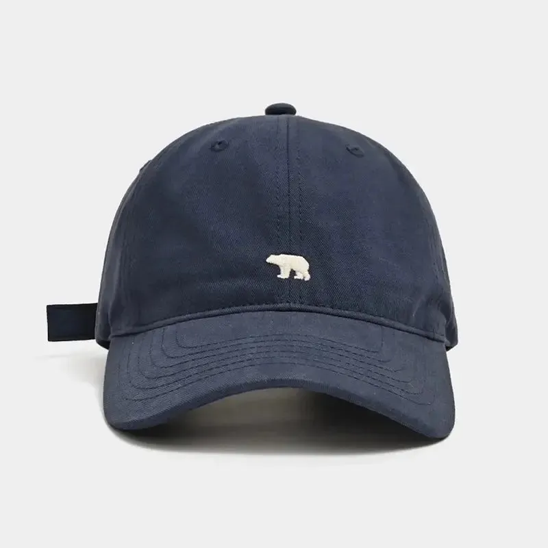 Unisex Cartoon Bear Embroidery Baseball Cap Men Women Soft Cotton Hip Hop Snapback Caps Unisex Sports Dad Trucker Sun Visor Hat