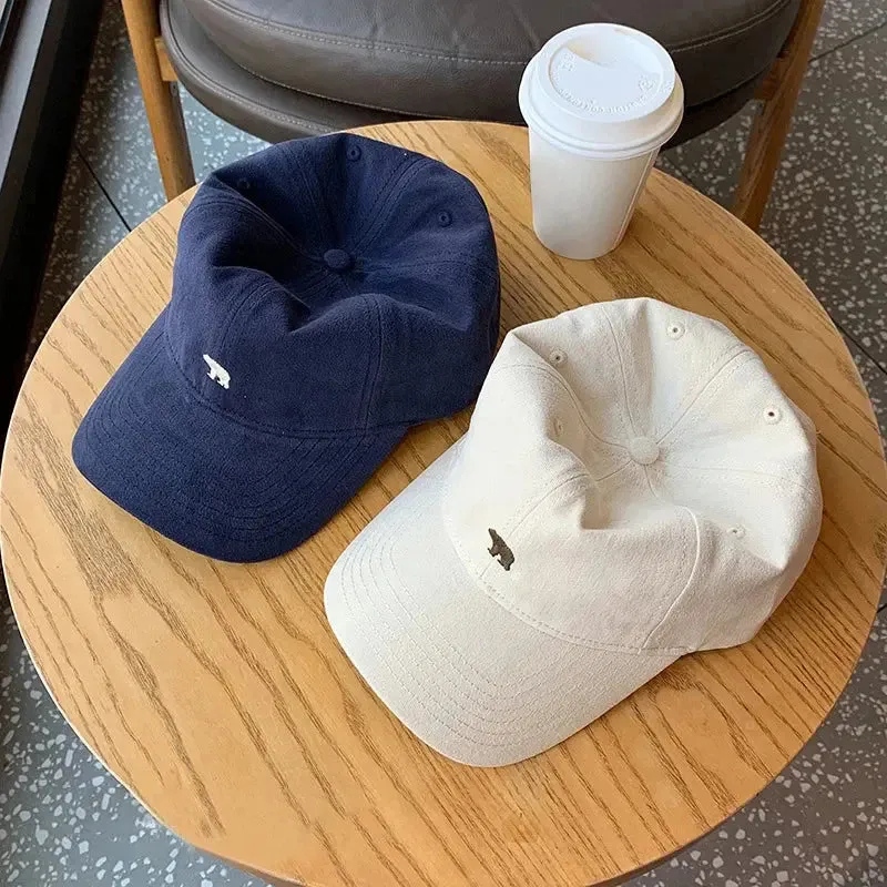 Unisex Cartoon Bear Embroidery Baseball Cap Men Women Soft Cotton Hip Hop Snapback Caps Unisex Sports Dad Trucker Sun Visor Hat