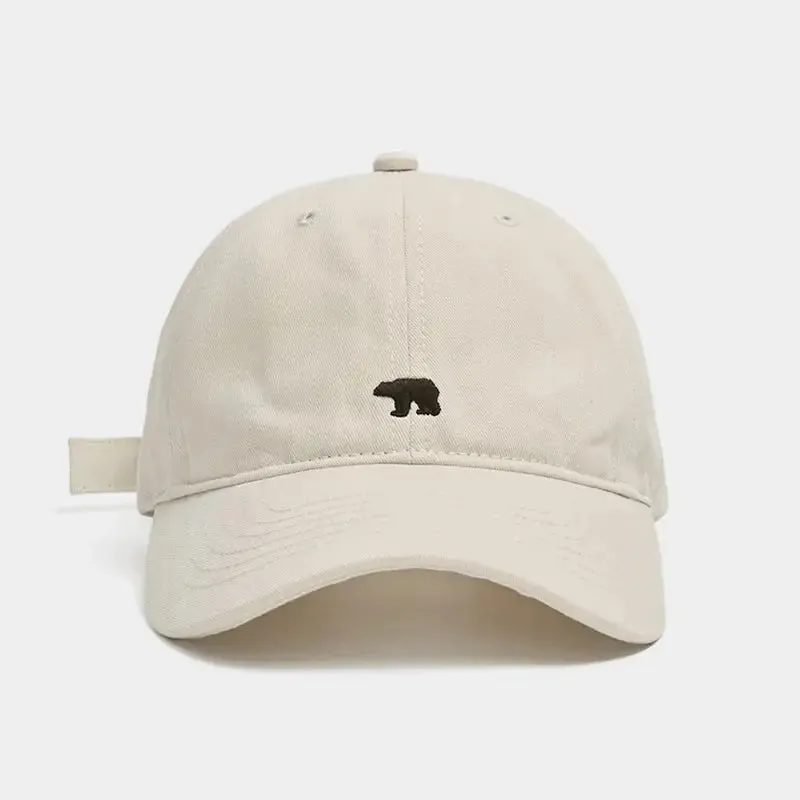 Unisex Cartoon Bear Embroidery Baseball Cap Men Women Soft Cotton Hip Hop Snapback Caps Unisex Sports Dad Trucker Sun Visor Hat