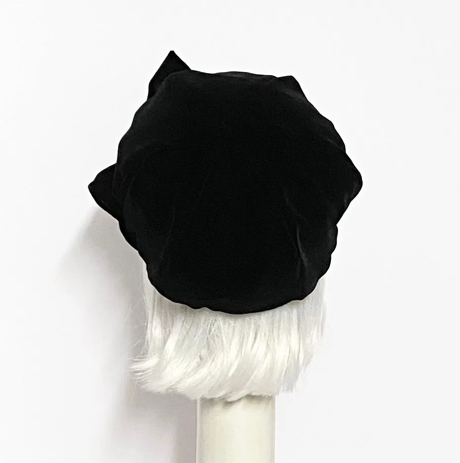 Velvet Beret Hat bow