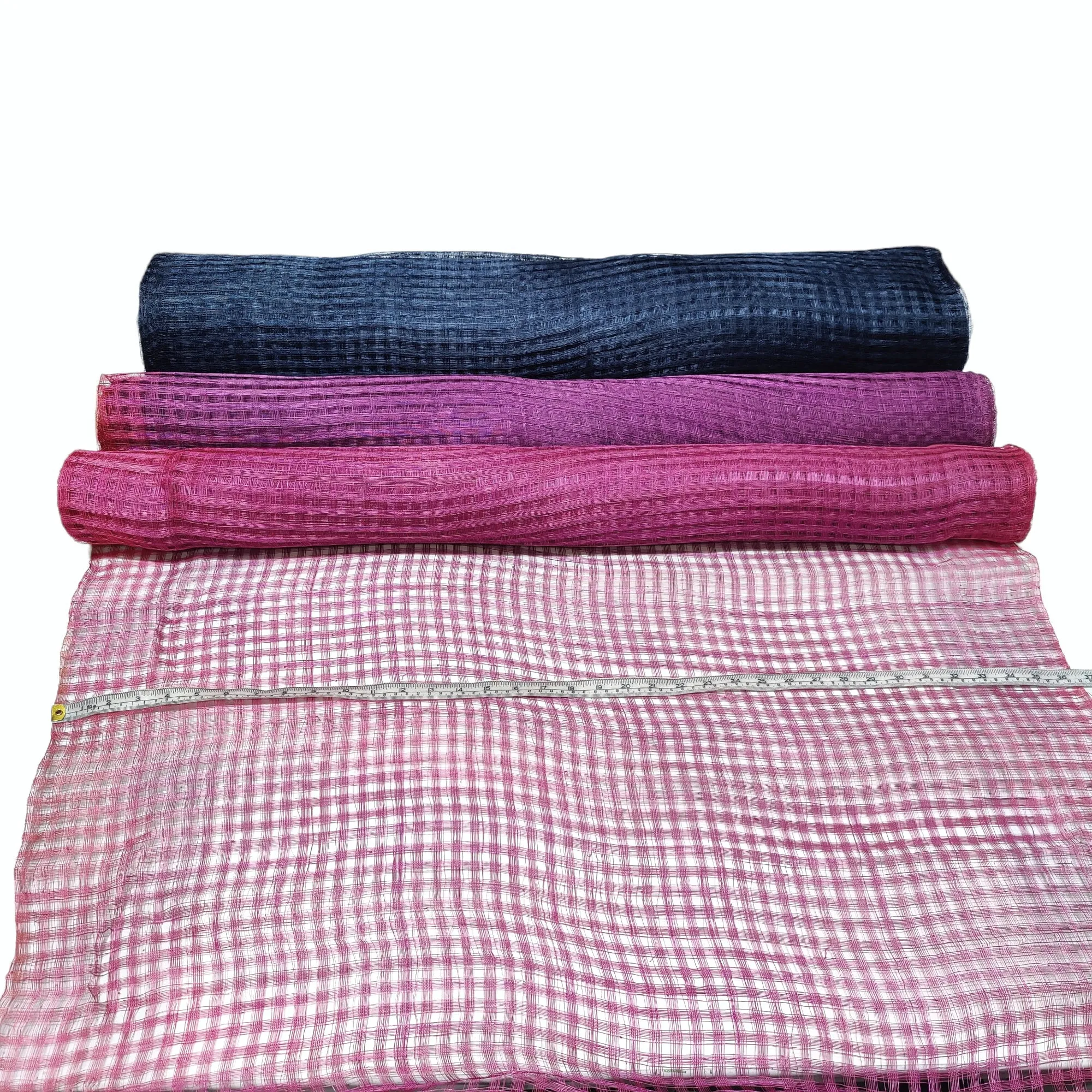Vintage 1990's Basket Weave Sinamay Fabric - 1/2 metre