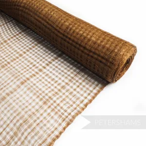 Vintage Grid Lattice Sinamay Abaca Fabric - 1/2m