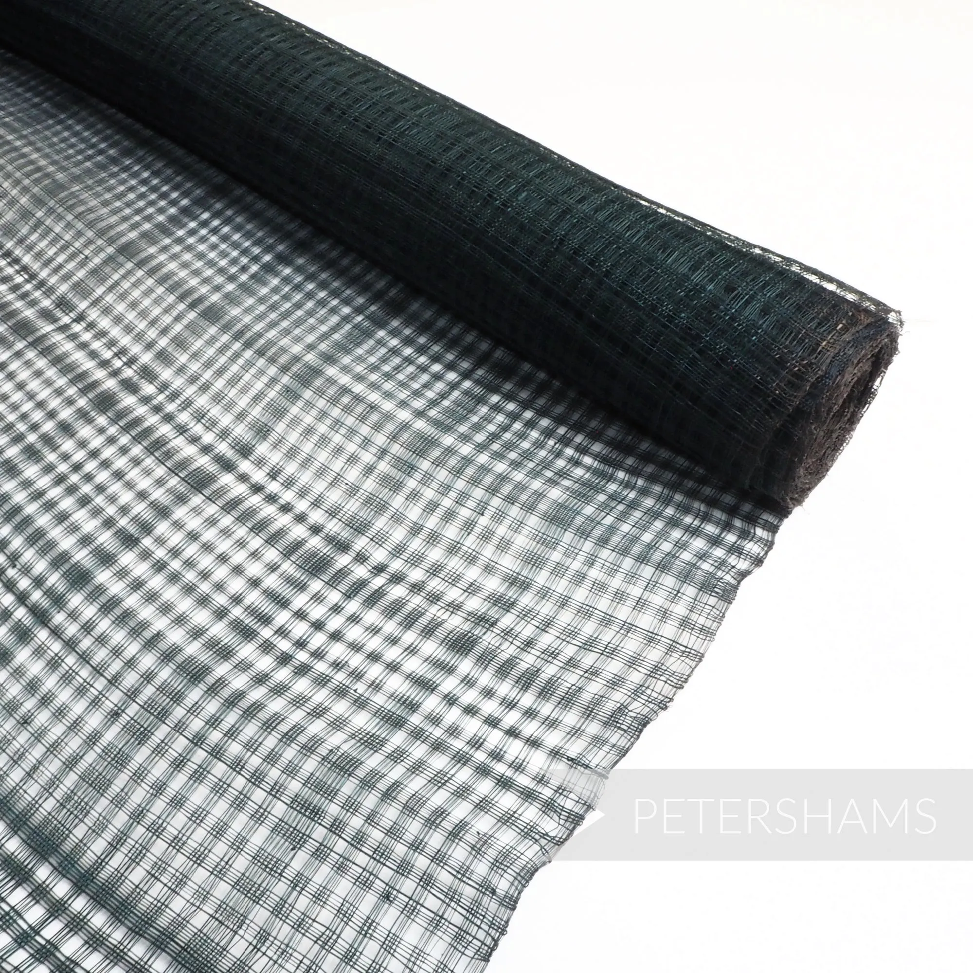 Vintage Grid Lattice Sinamay Abaca Fabric - 1/2m
