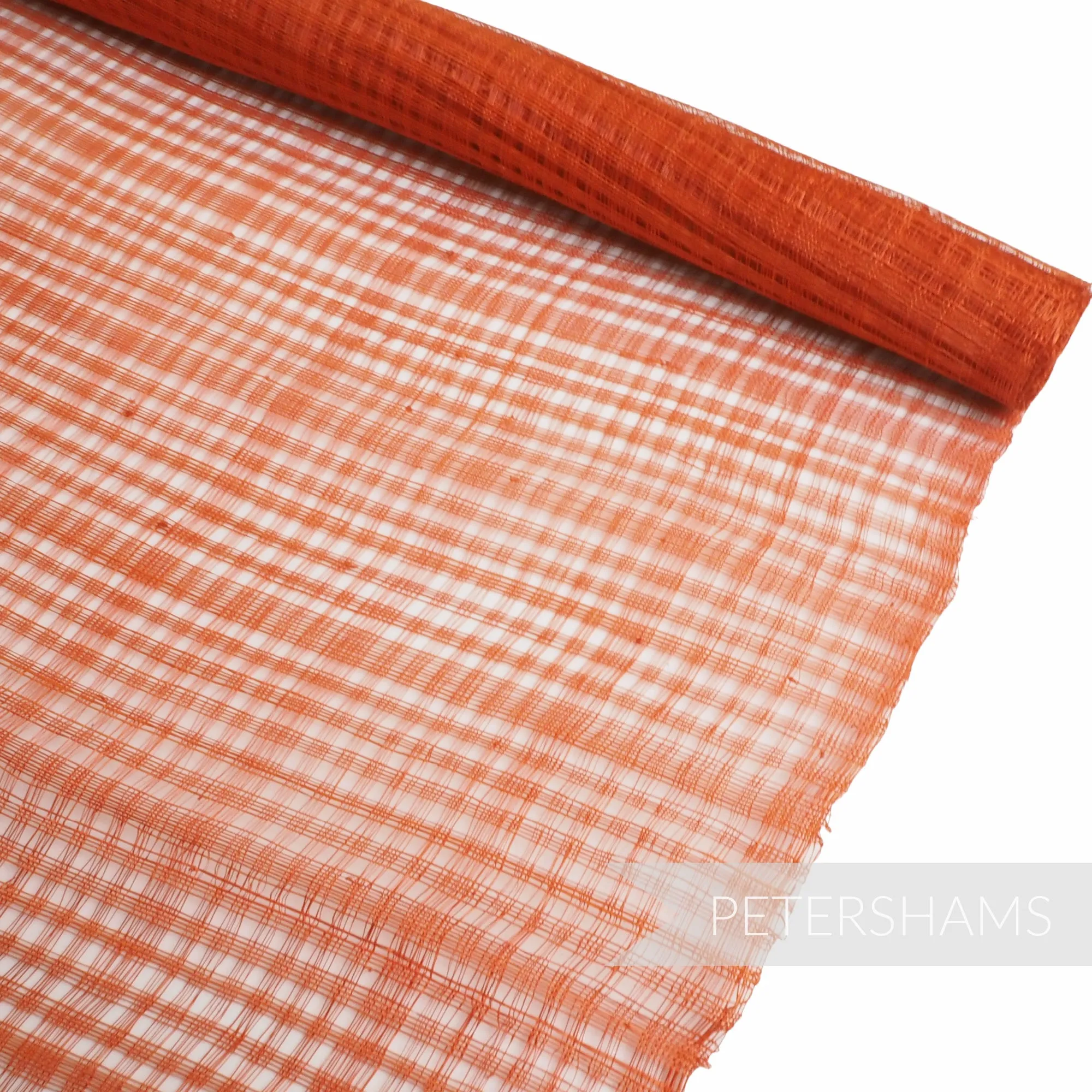 Vintage Grid Lattice Sinamay Abaca Fabric - 1/2m