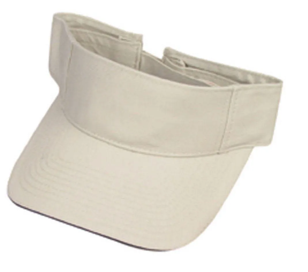 Washed Sandwich Cotton Visor Sun Hat Baseball Cap Bill Golf Tennis Summer Beach