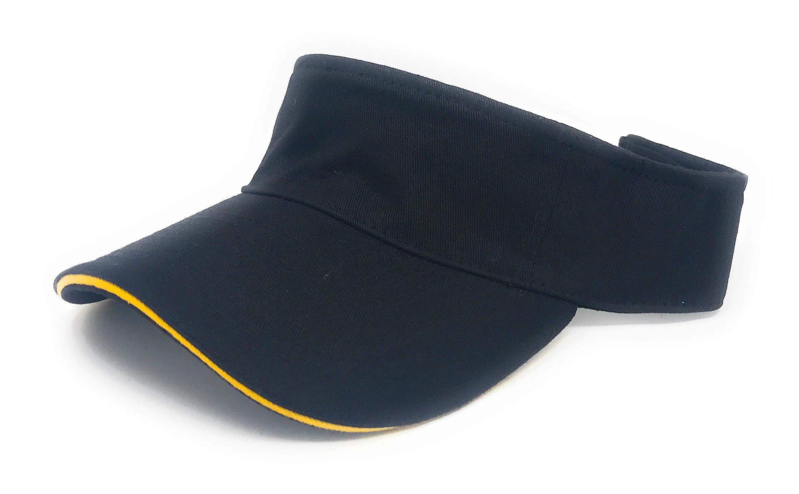 Washed Sandwich Cotton Visor Sun Hat Baseball Cap Bill Golf Tennis Summer Beach