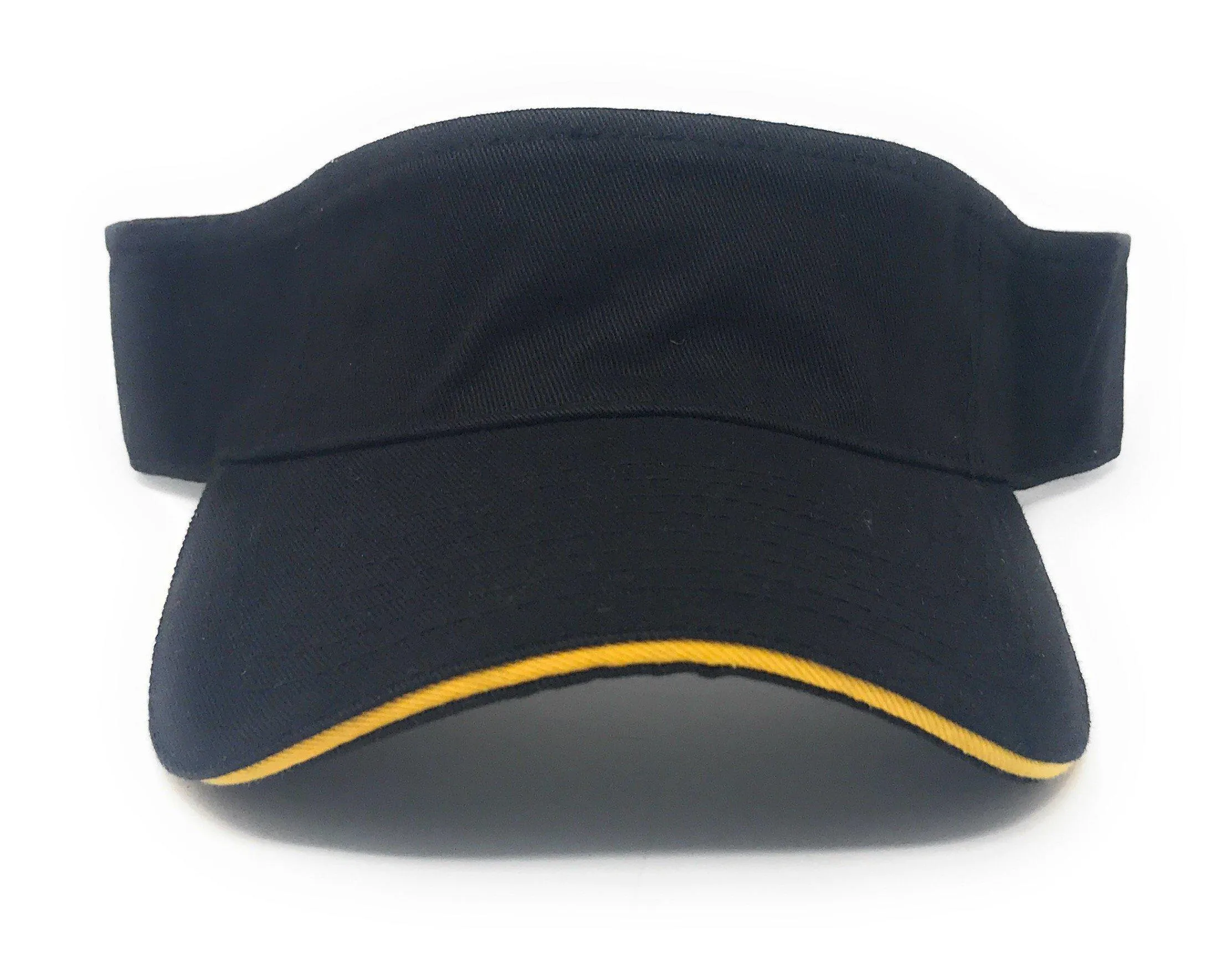 Washed Sandwich Cotton Visor Sun Hat Baseball Cap Bill Golf Tennis Summer Beach