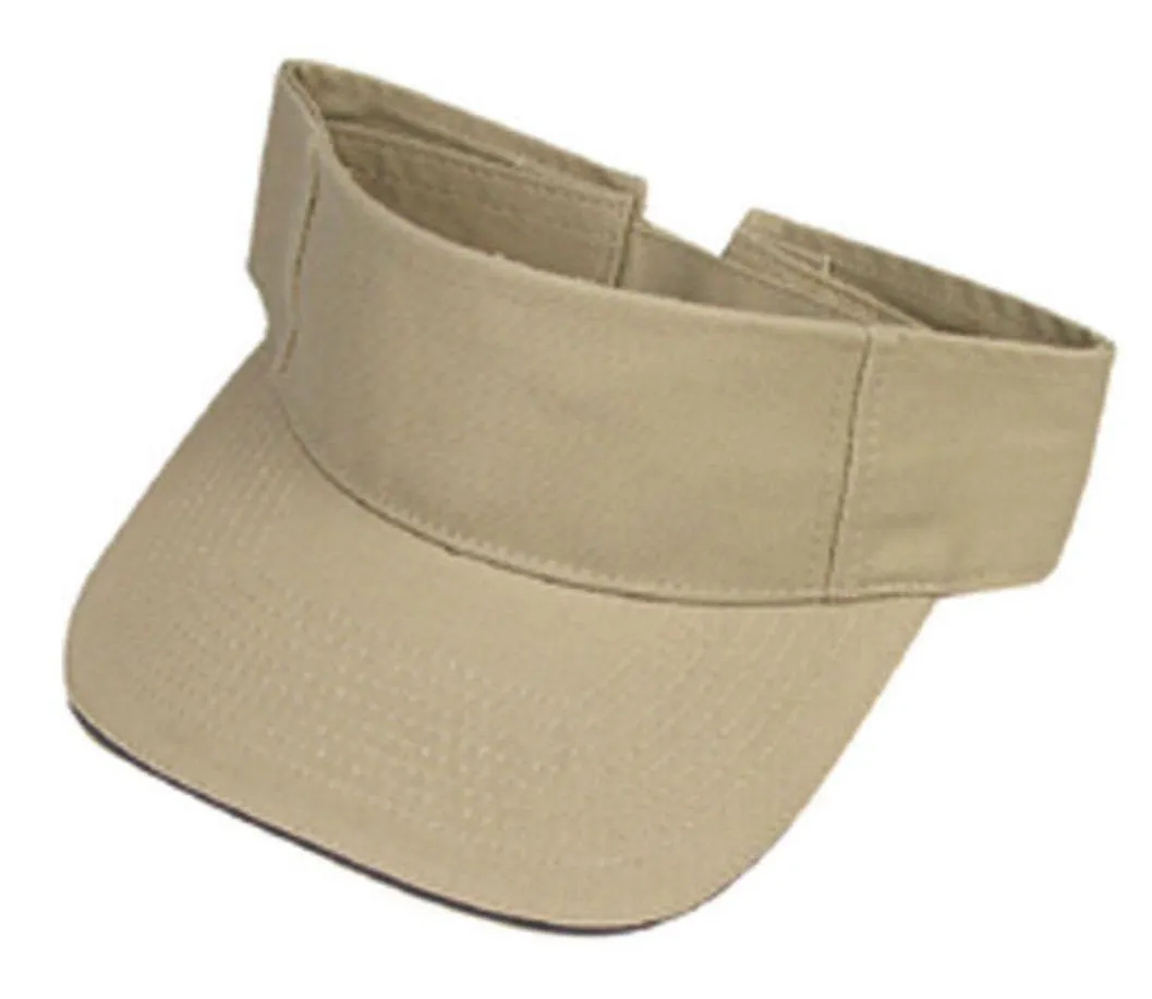 Washed Sandwich Cotton Visor Sun Hat Baseball Cap Bill Golf Tennis Summer Beach