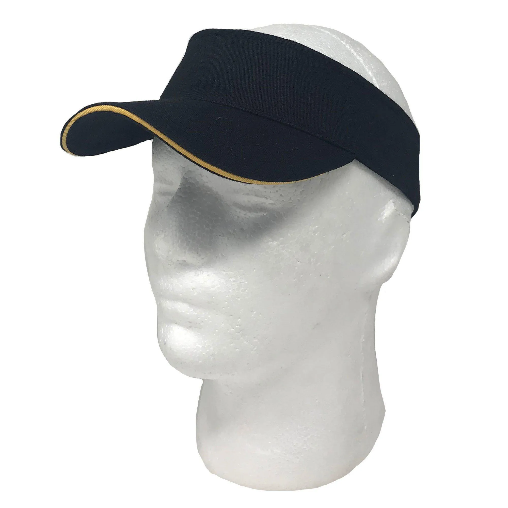 Washed Sandwich Cotton Visor Sun Hat Baseball Cap Bill Golf Tennis Summer Beach