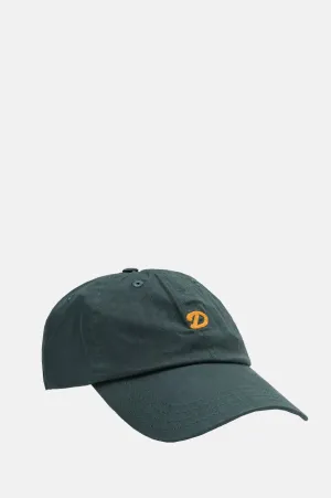 Waxed Herringbone Baseball Hat Bottle Green
