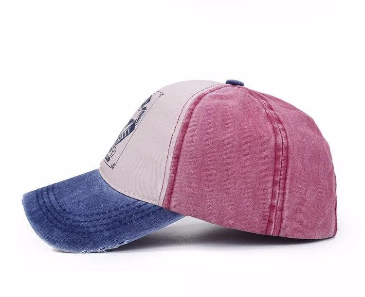 West Louis Star Patchwork Baseball Cap