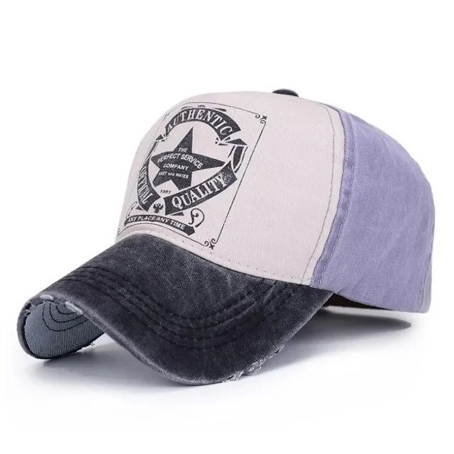 West Louis Star Patchwork Baseball Cap