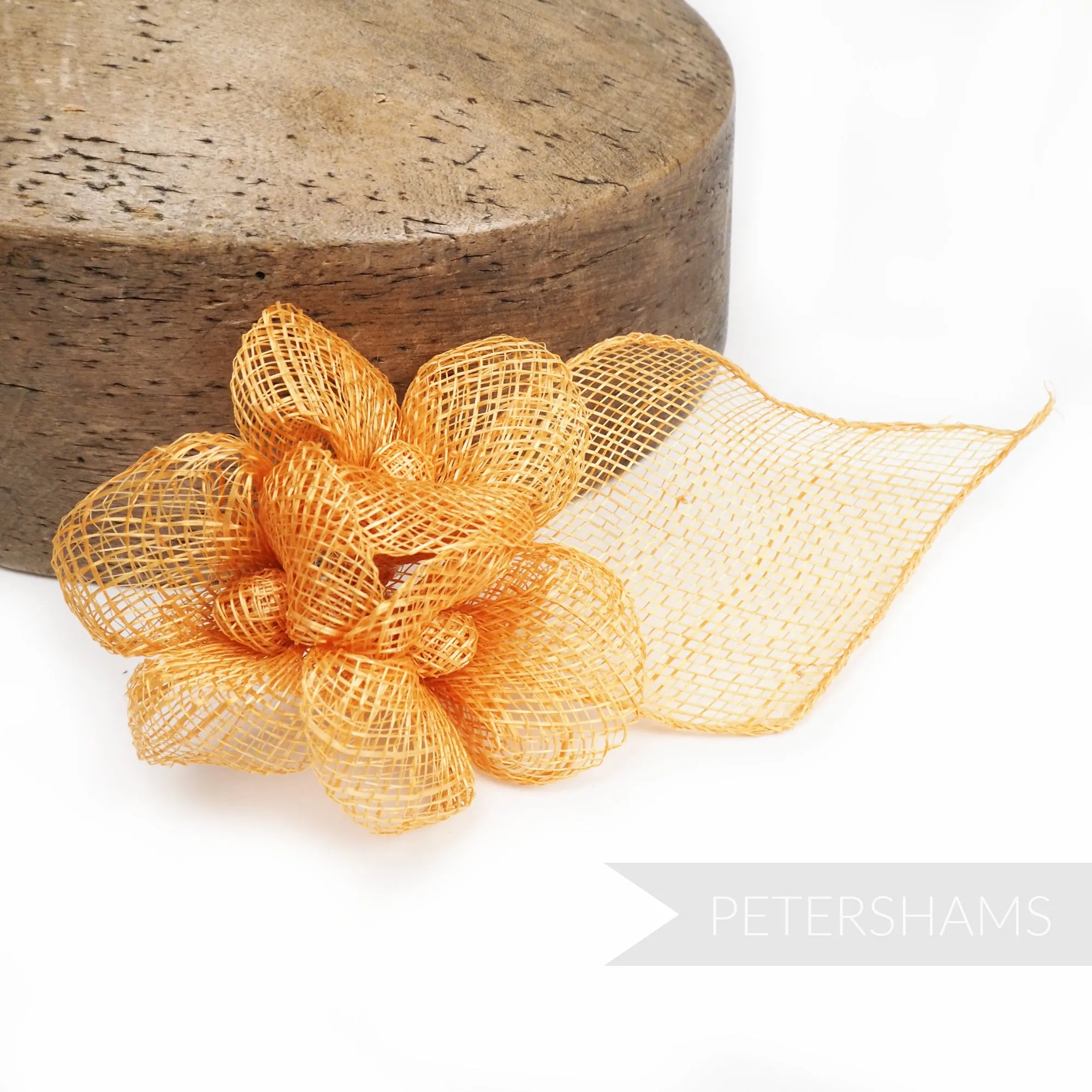 'Zoe' Triple Flower Sinamay Hat Mount