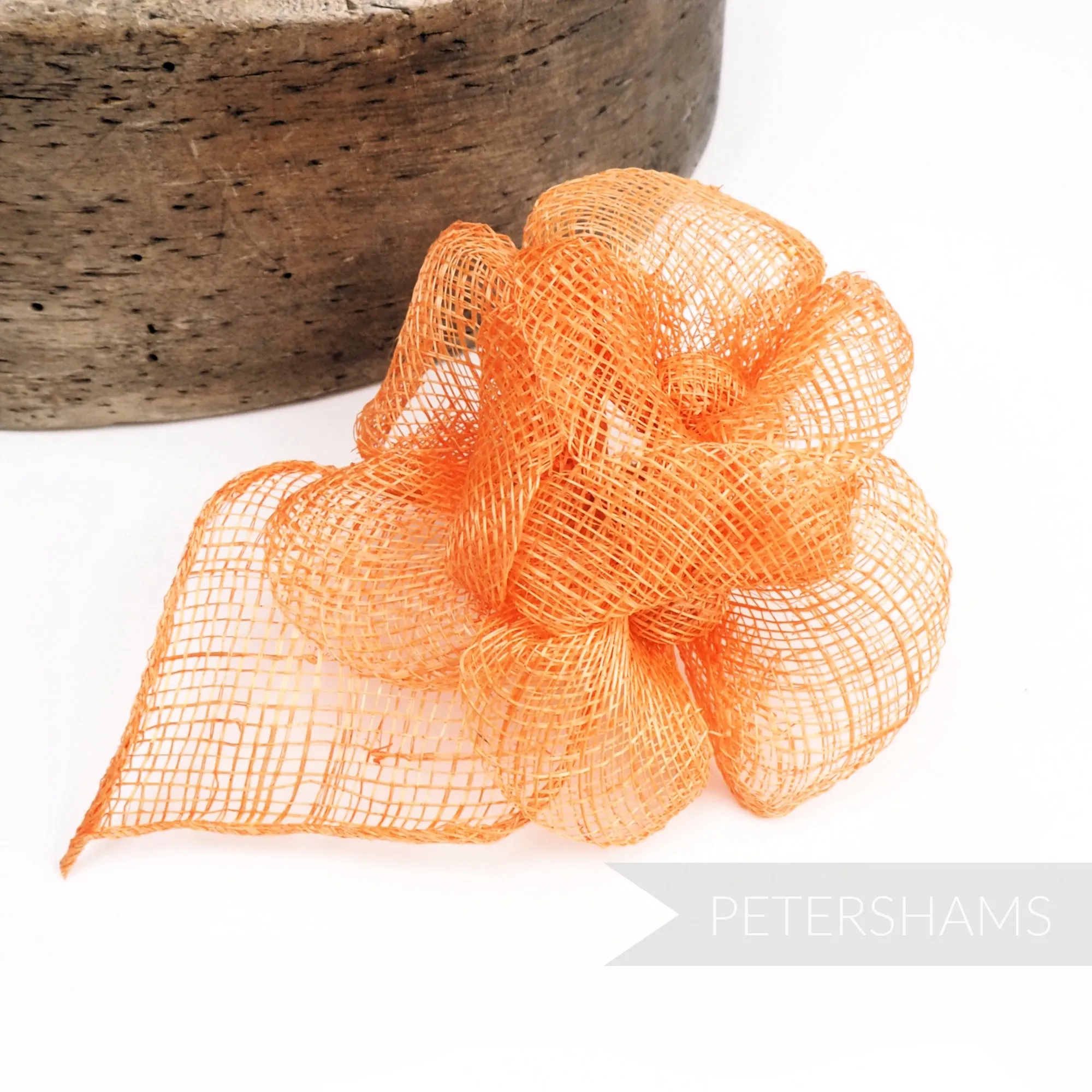 'Zoe' Triple Flower Sinamay Hat Mount