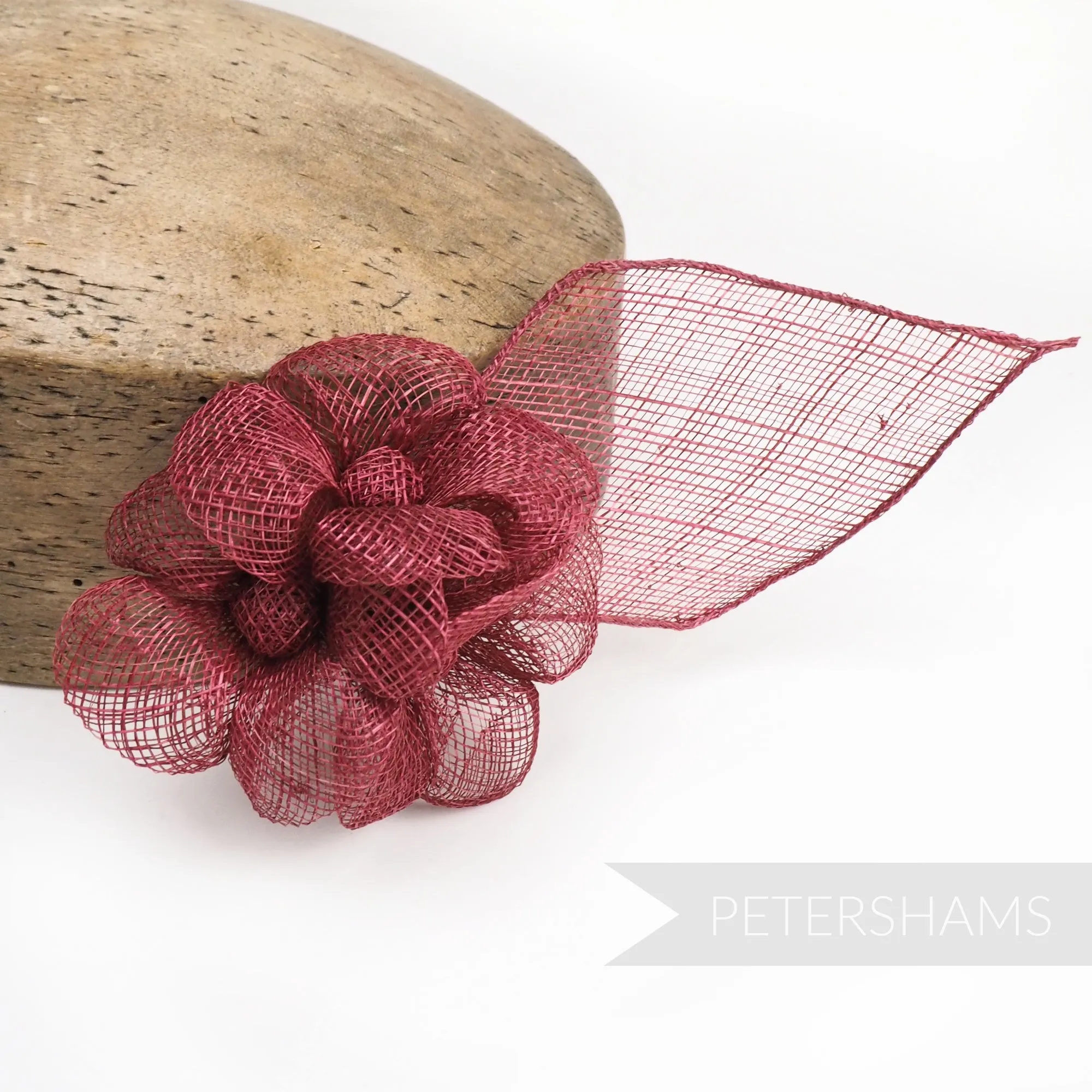 'Zoe' Triple Flower Sinamay Hat Mount