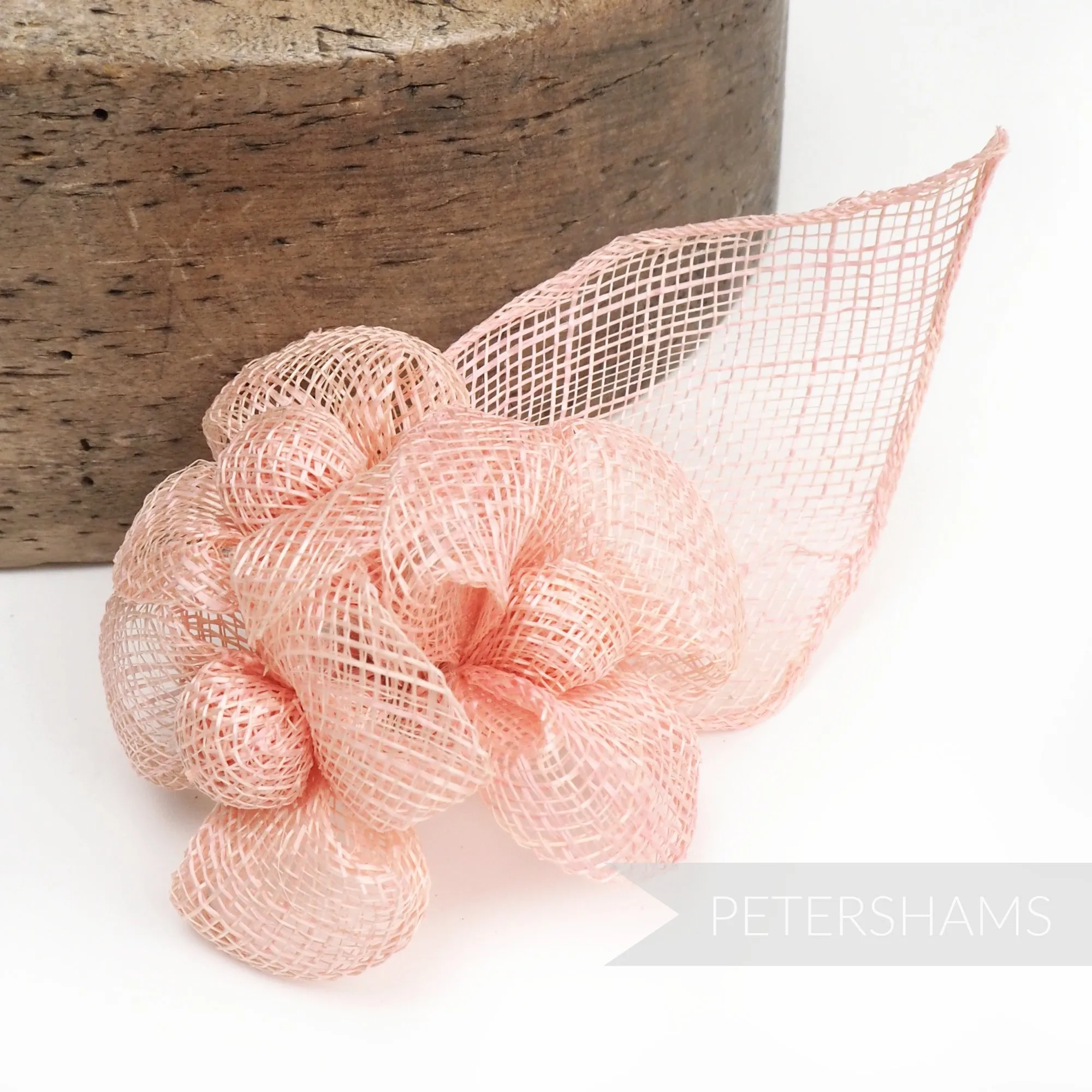 'Zoe' Triple Flower Sinamay Hat Mount