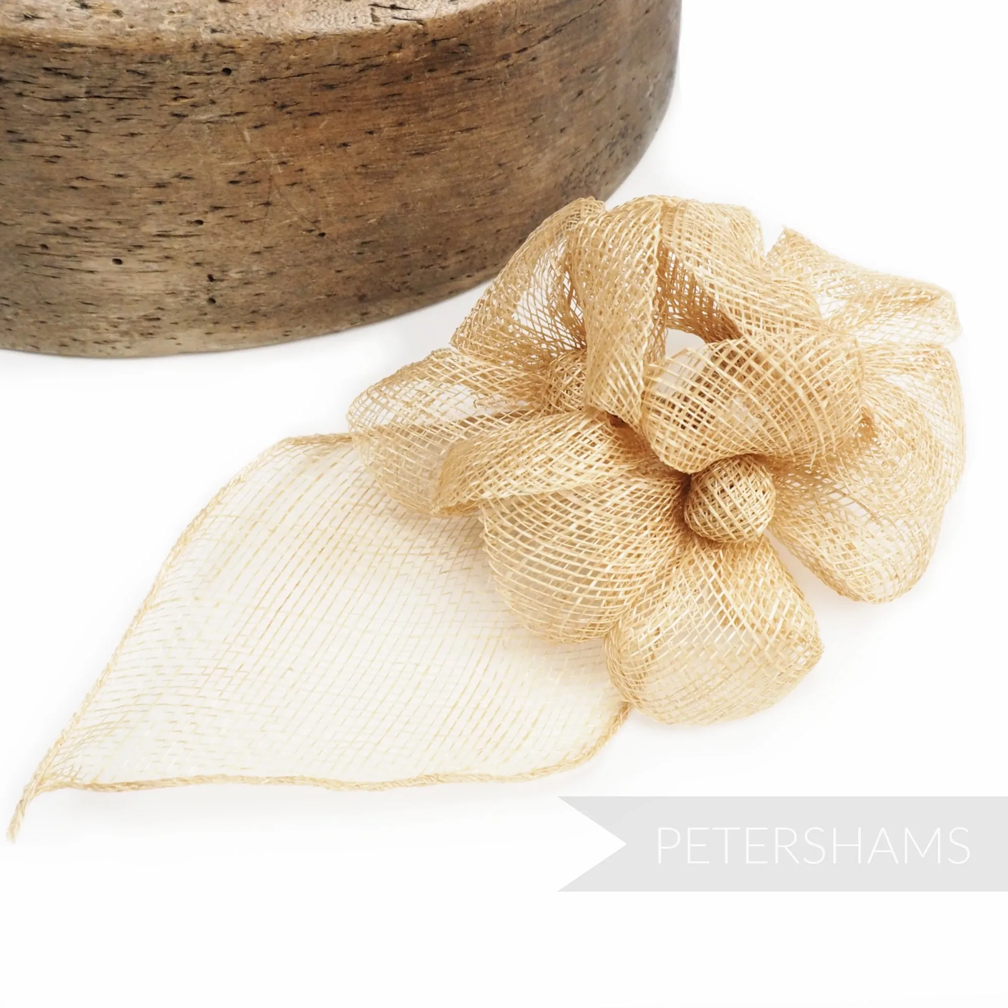 'Zoe' Triple Flower Sinamay Hat Mount